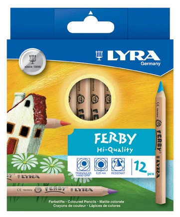 Lyra Ferby Farveblyanter, 12 stk
