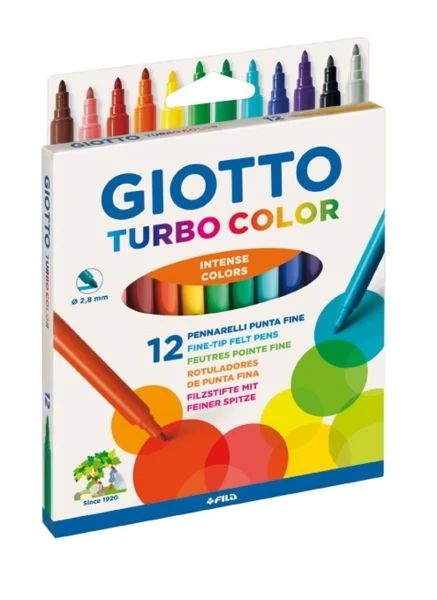 Giotto Turbo Color Tusser, 12 stk