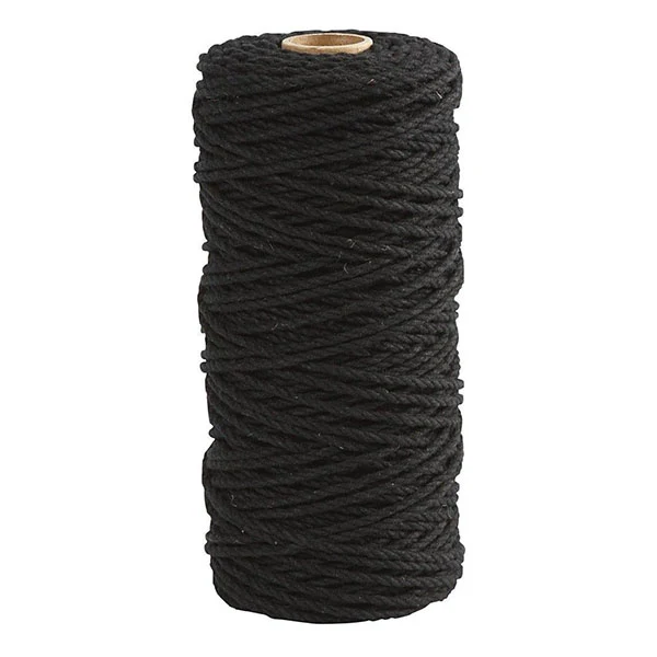 Knüpfgarn 2mm 100m 50 Schwarz