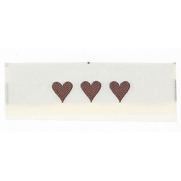 Go Handmade Gewebte Label, doppelseitig, 50 x 11,5 mm, 10 Rückseite