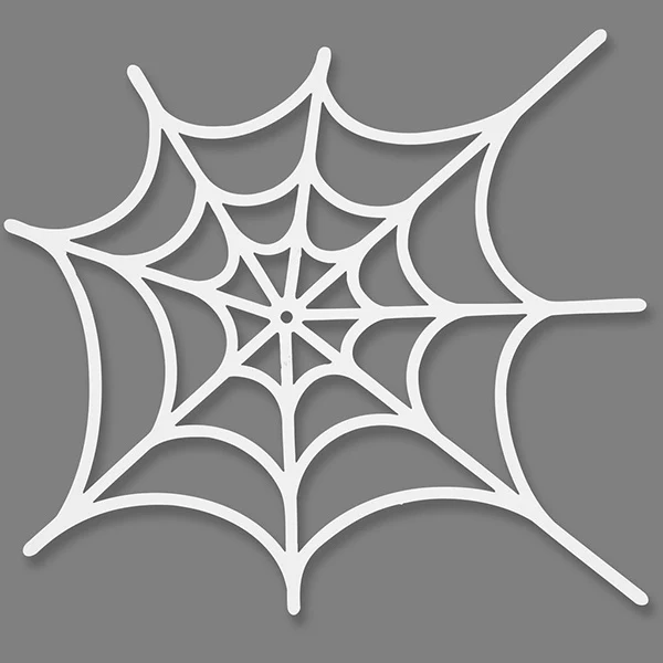 Spinnennetz Stanzform, 19 x 21 cm, 230 g, weiß, 16 stck