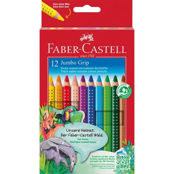 Faber-Castell Jumbo Grip Aquarell Dreieck 12 Stk