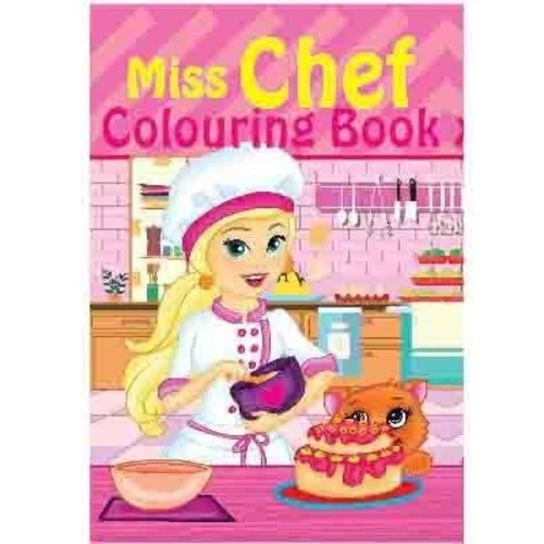 Malbuch A4 Miss Chef, 16 Seiten