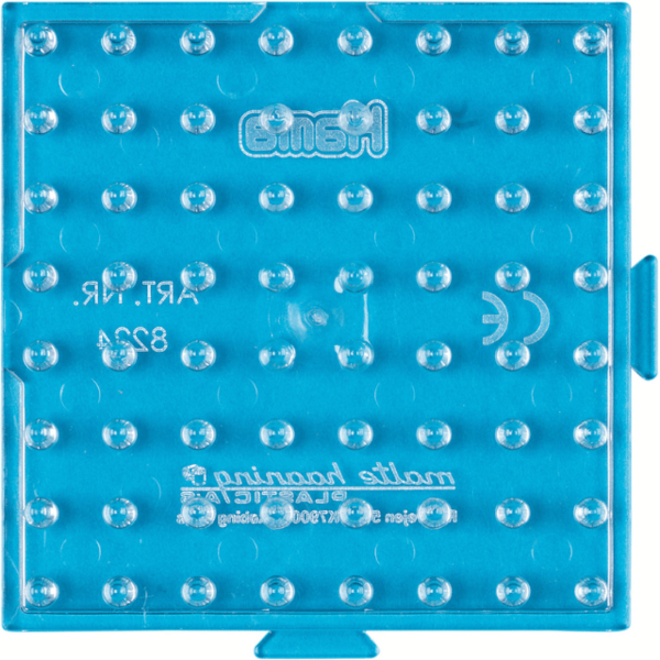 Hama Maxi Stiftplatte, transparent - Kleines Quadrat 8224