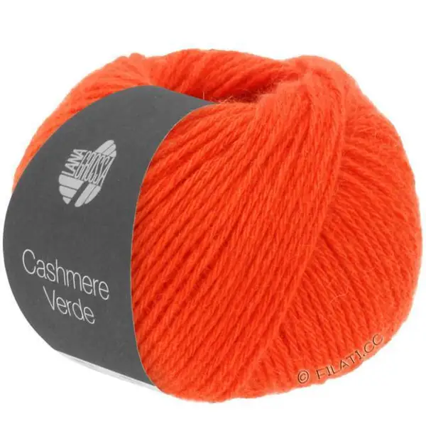 Lana Grossa Cashmere Verde - 10 rot orange