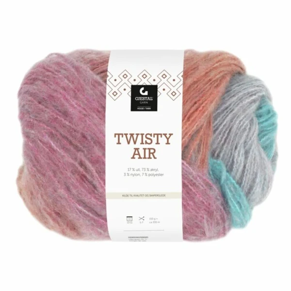 Gjestal Twisty Air 9107 Flamingo/türkis print