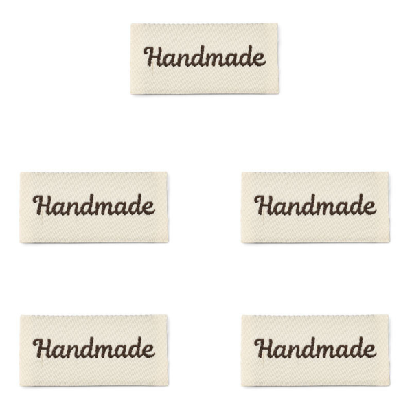 LindeHobby Handmade Etikett, breit Magnolia Script