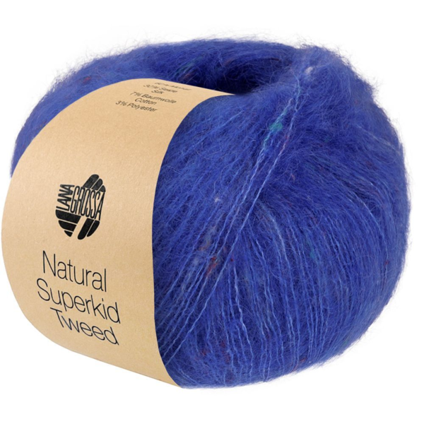 Lana Grossa Natural Superkid Tweed 635 Tintenblau