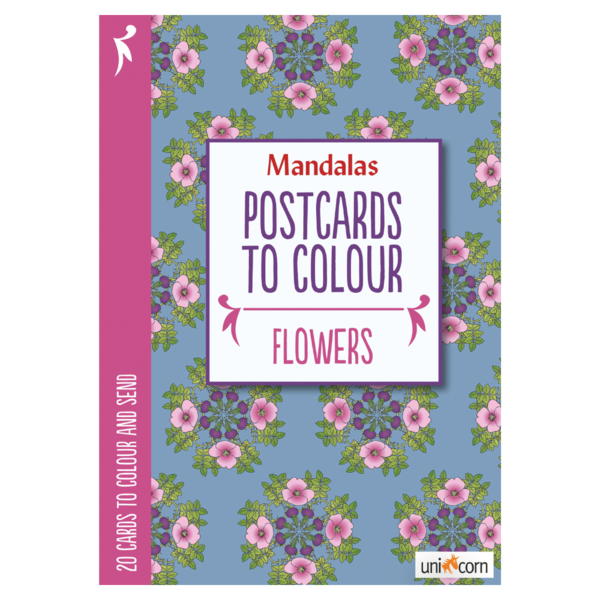 Mandalas Postcards to Colour - FLOWERS