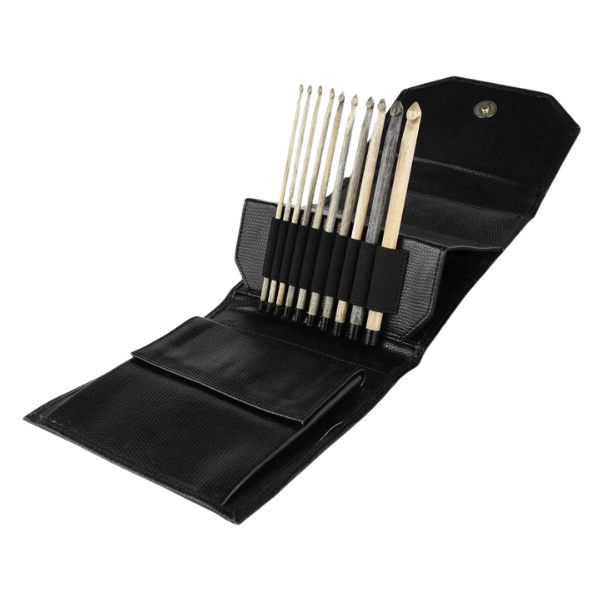 LYKKE Häkelnadel-Set Driftwood, Schwarz, 15 cm