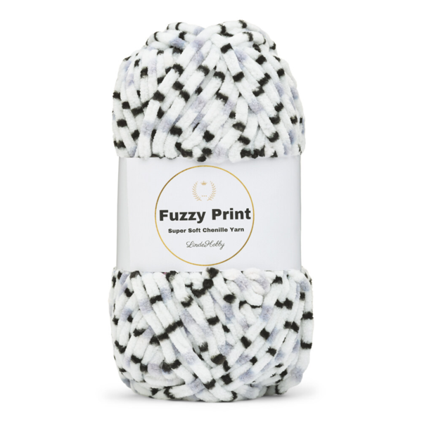 LindeHobby Fuzzy Chenille Print 10 Nachtschatten