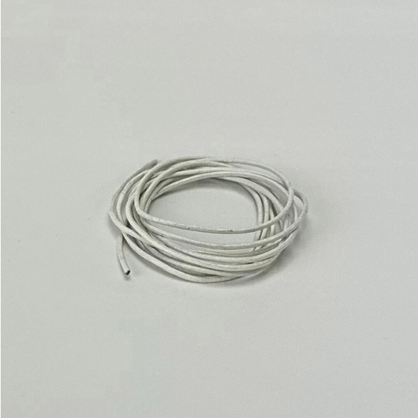 HobbyArts Lederband, 1 m, Weiß 1.00 mm