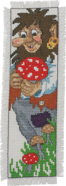Stickset Trollvater Lesezeichen 7 x 22 cm