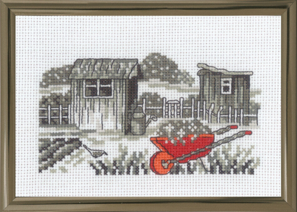 Stickpackung Schubkarre R5794 15 x 10 cm