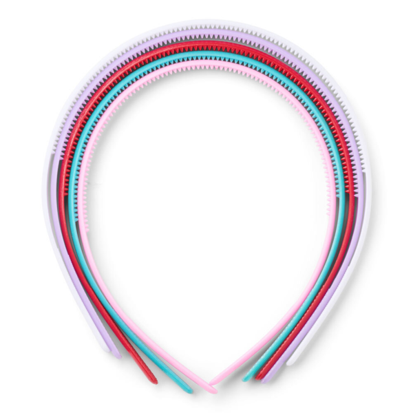 LindeHobby Haarreifen, Assortierte Farben, 8 mm, 5 Stk