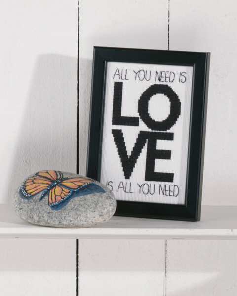Stickset Love is all you need 9 x 14 cm