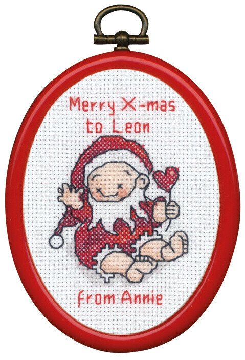 Stickpackung Sitzender Wichtel m/5961/30 7 x 9 cm