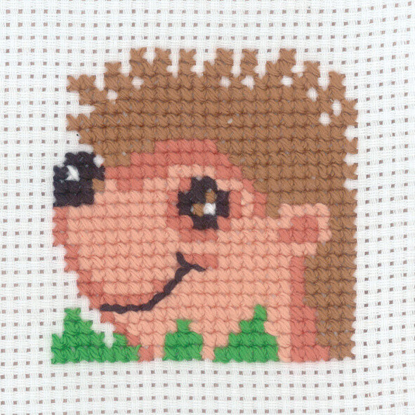 Stickerei-Set Igel 8 x 8 cm