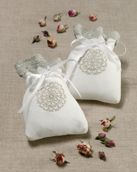 Stickset Duftkissen Kreis 2 Stk. 12 x 15 cm