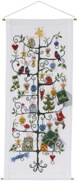 Stickset Weihnachtsbaum 30 x 71 cm R5205/30