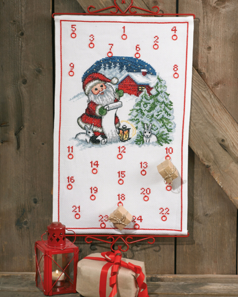 Stickset Weihnachtswichtel/Kaninchen 5125/38 38 x 62 cm