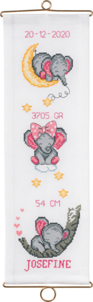 Stickset Taufe Josefine m/5188/14 14 x 44 cm