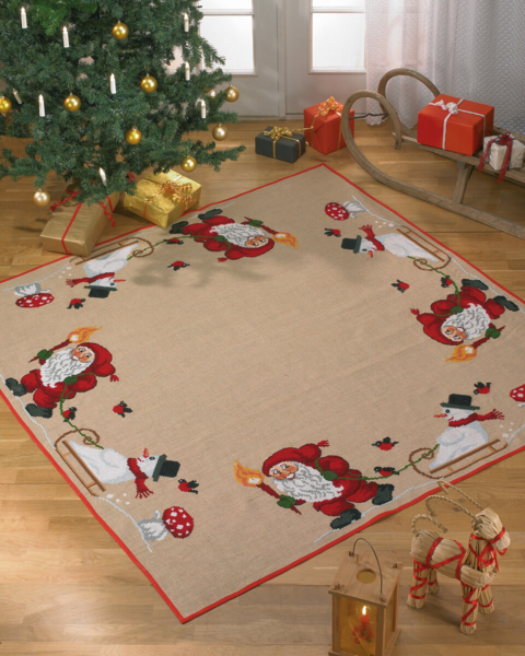 Stickpackung Weihnachtsmann/Schneemann 175 x 175 cm