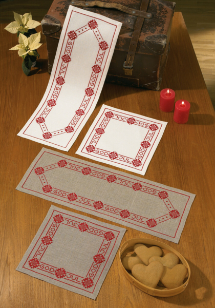 Stickset Frohe Weihnachten 21 x 60 cm