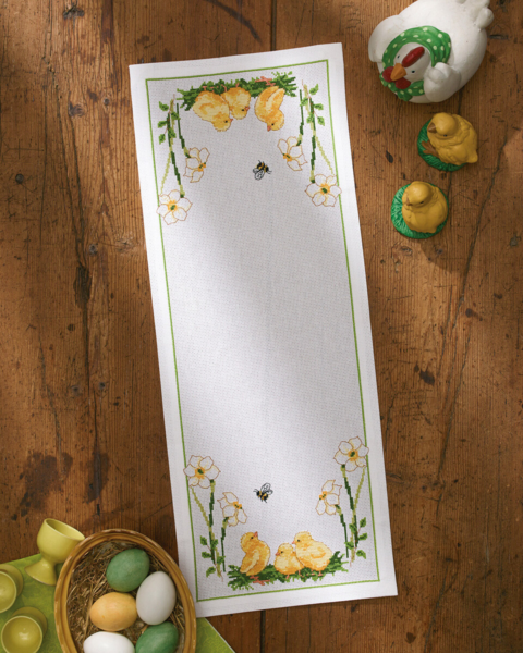 Stickset Kommt alle meine Küken 24 x 63 cm