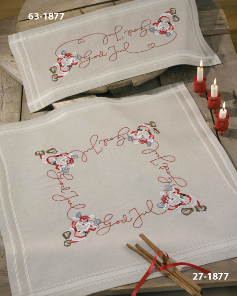 Stickpackung Frohe Weihnachten 40 x 80 cm