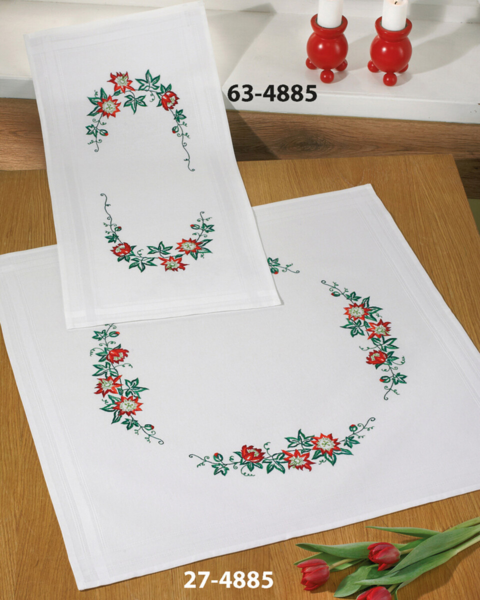 Stickset Weihnachtsrosen 40 x 80 cm