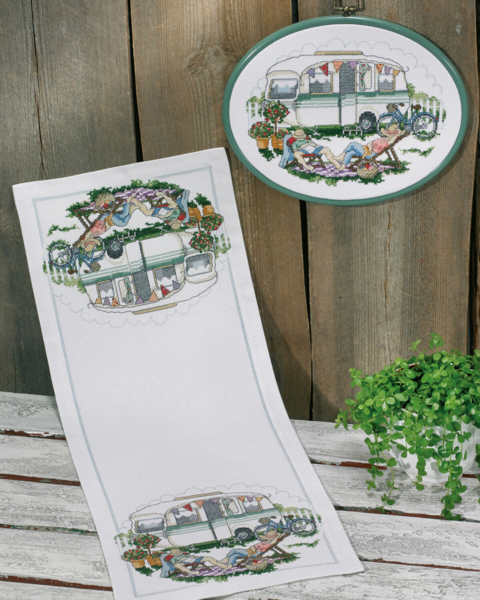 Stickpackung Campingleben 24 x 62 cm