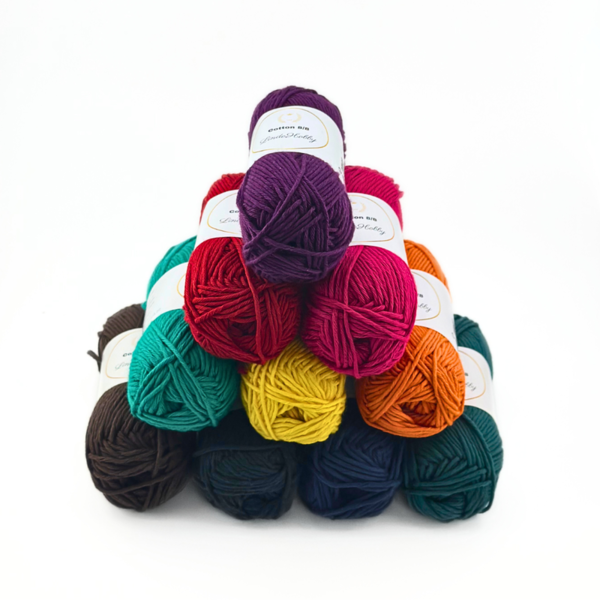 LindeHobby Cotton 8/8 – Autumn Glow, 10 Knäuel