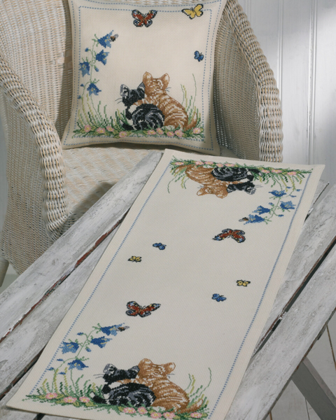 Stickset Katzenfreunde 35 x 95 cm