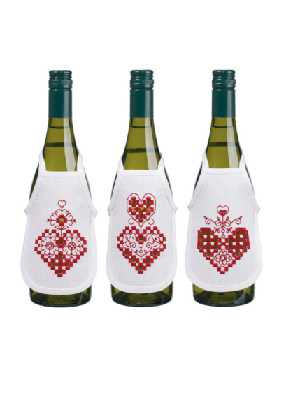 Stickset Hardanger Herz 10 x 15 cm