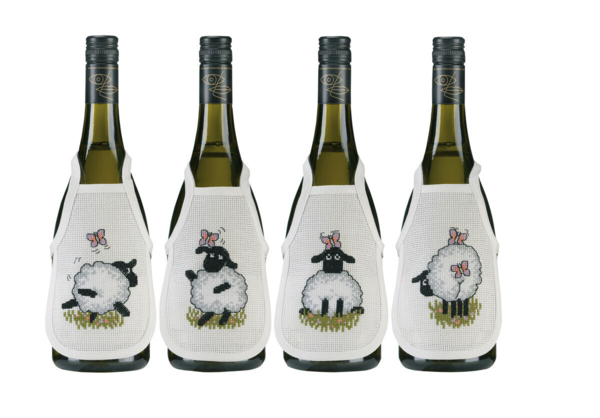 Stickset Schaf / Schmetterling 0330B x 4 10 x 15 cm