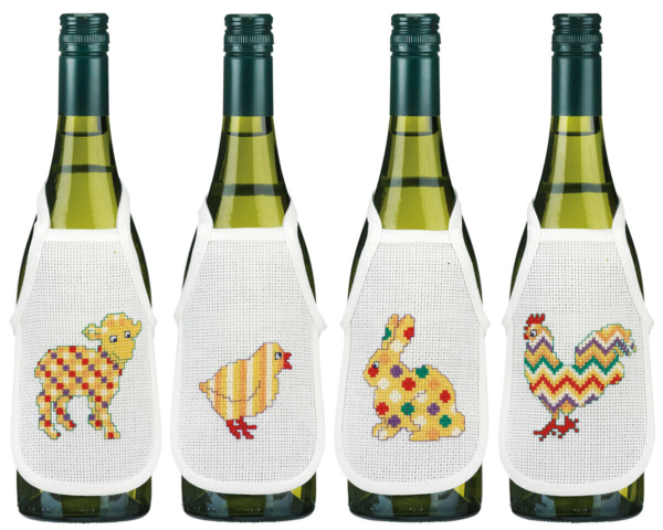 Stickset Ostern in Karos 10 x 15 cm