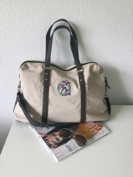 Stickset Blumen lila 7 x 9 cm