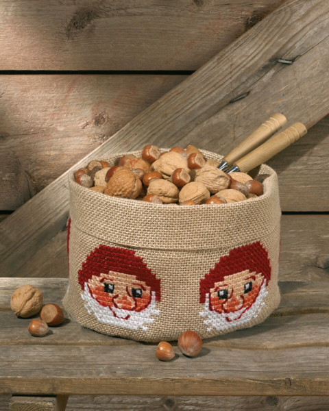 Stickset Weihnachtswichtel 21 Ø x 19 cm