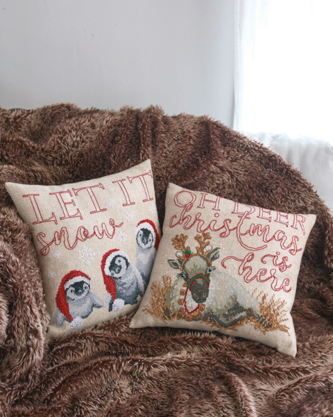 Stickset Let it snow 40 x 40 cm