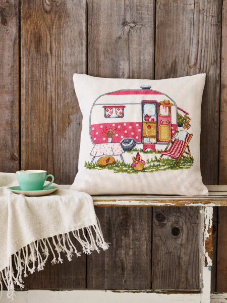 Stickset Wohnwagen 40 x 40 cm