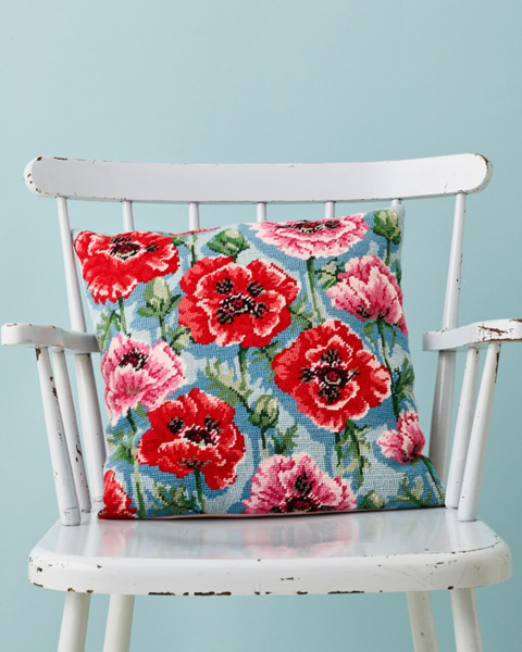 Stickpackung Mohnblumen 39 x 39 cm