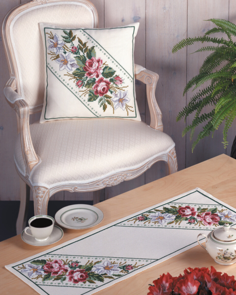 Stickset Blumen 40 x 40 cm