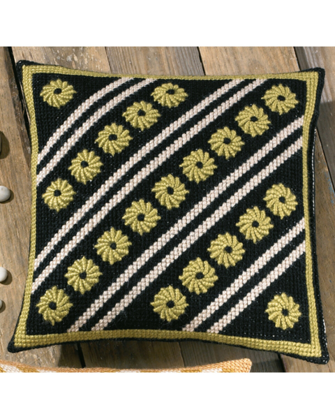 Stickset Kissen inkl. Muster 32x32 cm