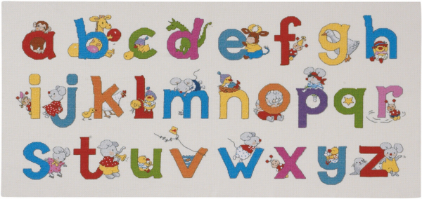 Stickset Happy Friends ABC R5391 30 x 65 cm