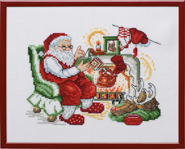 Stickset Weihnachtsmann & Rudolf R5798 25 x 20 cm