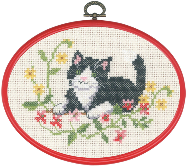 Stickset Schwarze Katze m/5959/30 13 x 18 cm