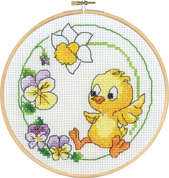 Stickset Sitzendes Küken m/5810/22 22 Ø