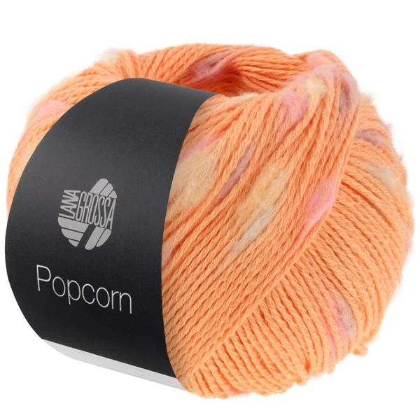 Lana Grossa Popcorn 02 Mandarine/rosa/vanille/flieder