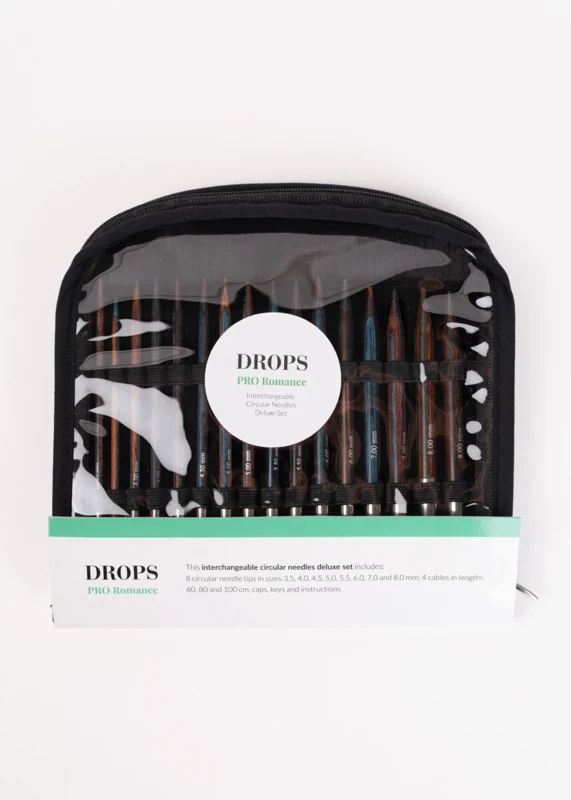 DROPS Pro Romance Auswechselbares Rundstickset Deluxe